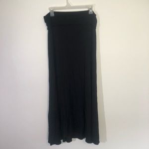 Solid Black Lularoe Maxi Skirt - Rare!